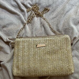 Woven Gold Chain Purse